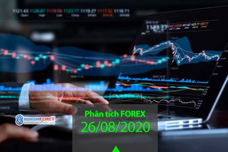 26/08/2020 – Phân tích kỹ thuật trước phiên châu Mỹ: EUR/USD, GBP/USD, USD/JPY, USD/CAD, AUD/USD, Dow Jones, Dầu thô