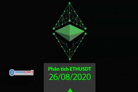 26/08/2020: Ethereum (ETHUSDT) – Tín hiệu giảm giá xuất hiện