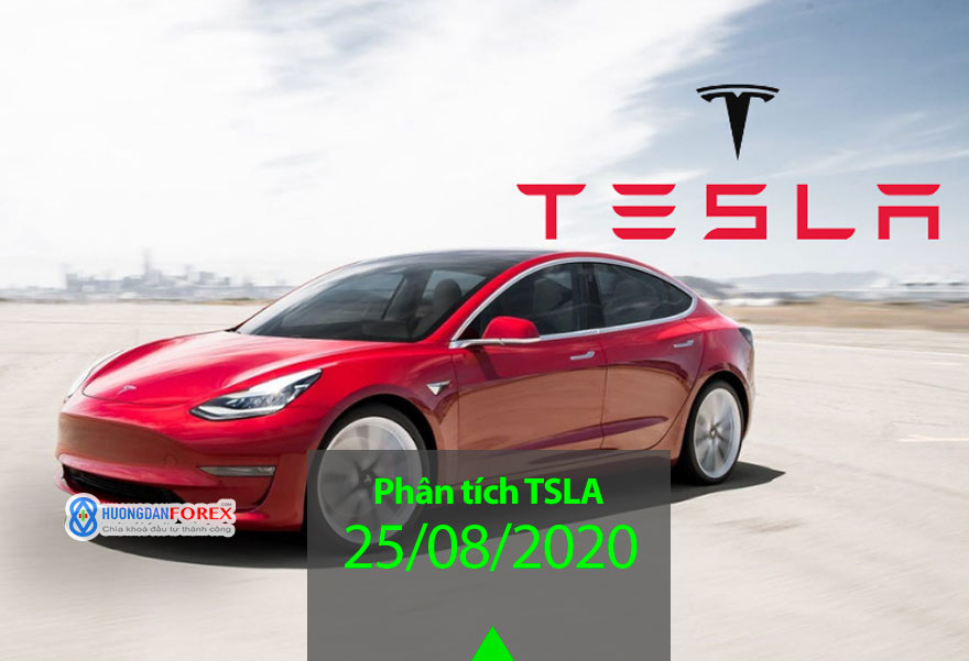 25/08/2020: Cổ phiếu Tesla (TSLA) kỳ vọng một sóng tăng lên đỉnh cao mới