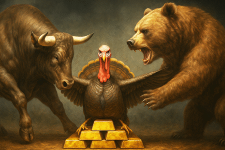 Wall Street bắt đầu thận trọng khi giá vàng “đứng im” trên mốc 4100 USD