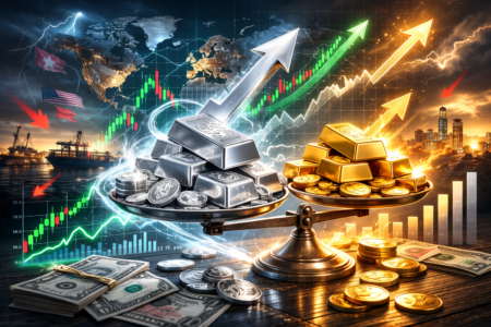 Bạc vượt trội hơn vàng: Vì sao kim loại “bạc trắng” đang trở thành kênh bảo hiểm rủi ro của nhà đầu tư?