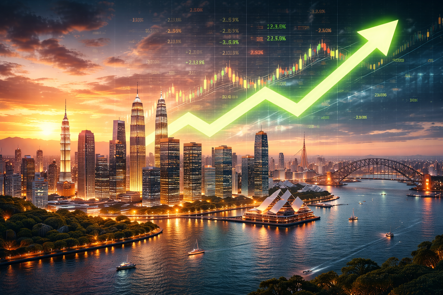 Chứng khoán châu Á khởi sắc, Australia bứt phá nhờ kết quả kinh doanh ngân hàng; dữ liệu CPI yếu của Trung Quốc thu hút chú ý