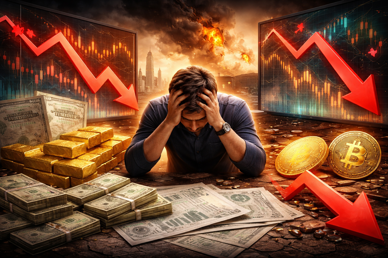 Nhà đầu tư “không còn nơi trú ẩn”: Khi mọi tài sản đều lao dốc dưới sức ép từ xung đột Iran